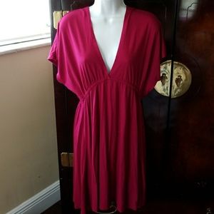 Mossiomo viloet dark pink dress, large